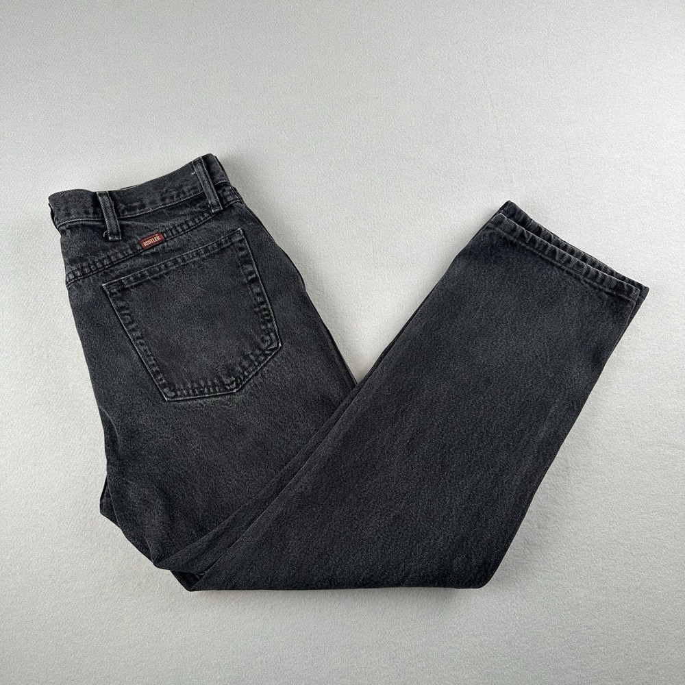 Rustler Men's‎ Jeans Size 36x29 Black Denim Straight Leg 5 Pockets 100% Cotton
